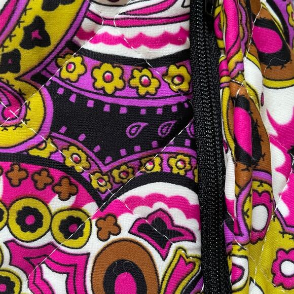 Jude Connally Reversible Quilted Vest M | Pink Zebra & Paisley Sleeveless Jacket - Picture 5 of 7